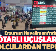 Erzurum’da hava yoluna olan ilgi ve yaşanan rötarlar bekleyen yolcuların tepkisine neden oldu.