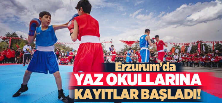 Erzurum’da, Ücretsiz Yaz Spor Okulları ve GSB Engelsiz Spor Okulları kayıtları başladı.