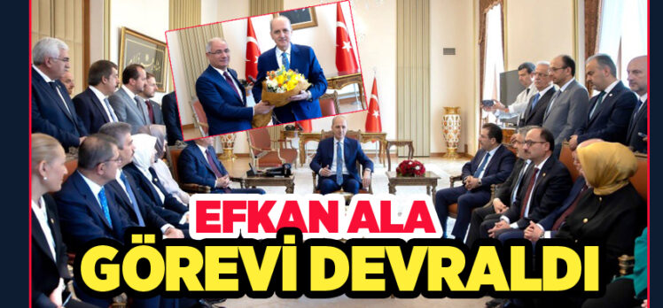 AK Parti Genel Başkanvekili Numan Kurtulmuş görevini Bursa Milletvekili Efkan Âlâ’ya devretti.