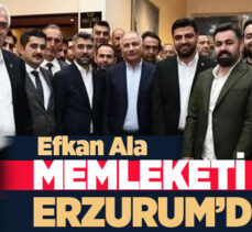 AK Parti Genel Başkanvekili Efkan Ala, Kurban Bayramı vesilesiyle memleketi Erzurum’a geldi.
