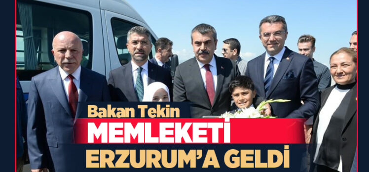  Milli Eğitim Bakanı Yusuf Tekin, bayram ziyaretleri çerçevesinde memleketi Erzurum’a geldi.