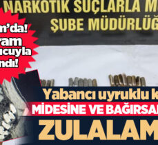 Erzurum Narkotik Suçlarla Mücadele Şube Müdürlüğünce yolcu otobüsüne operasyon yapıldı.