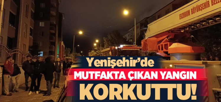Erzurum’un Palandöken Solakzade de dün gece saatlerinde meydana gelen yangın korkuttu.