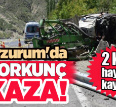 Erzurum’un Tortum ilçesi Aksu Mahallesi’nde meydana gelen trafik kazasında 2 kişi hayatını kaybetti.