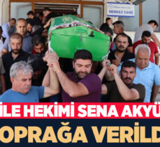 Erzurum Oltu ilçesinde şarampole devrilen otomobilde hayatını kaybeden Aile Hekimi toprağa verildi.