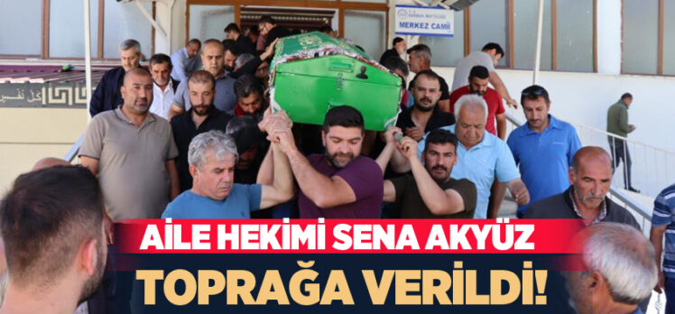 Erzurum Oltu ilçesinde şarampole devrilen otomobilde hayatını kaybeden Aile Hekimi toprağa verildi.