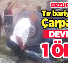Oltu-Tortum Karayolu’nda Aksu köyü rampasında yine bir tır devrildi, sürücü hayatını kaybetti.