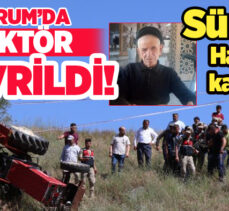 Erzurum’un Oltu’da, tarlada ot biçerken devrilen traktörün sürücüsü hayatını kaybetti.
