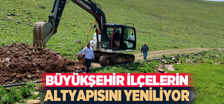 Erzurum Büyükşehir Belediyesi (ESKİ) Genel Müdürlüğü ilçelerde hummalı çalışma yürütüyor.