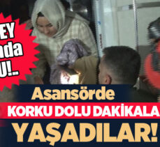 Erzurum’un Palandöken İlçesi’nde bir apartmanda meydana gelen asansör kazası herkesi korkuttu.