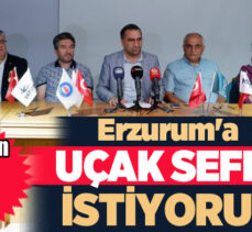 Erzurum’a düzenlenen uçak seferlerinin azlığı,ortaya çıkan olumsuzluklar ve sorunlar dile getirildi.