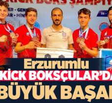 Erzurum Büyükşehir Belediyesi Kick Boks Takımı,Mardin’de yapılan maçlarda madalyaları topladı.
