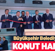 Büyükşehir Belediyesi tarafından yapımı bitirilen konutların anahtar teslim töreni yapıldı.