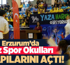 Erzurum  GSB Spor Okulları ve GSB Engelsiz Spor Okulları’nın yaz dönemi faaliyetleri törenle başladı.