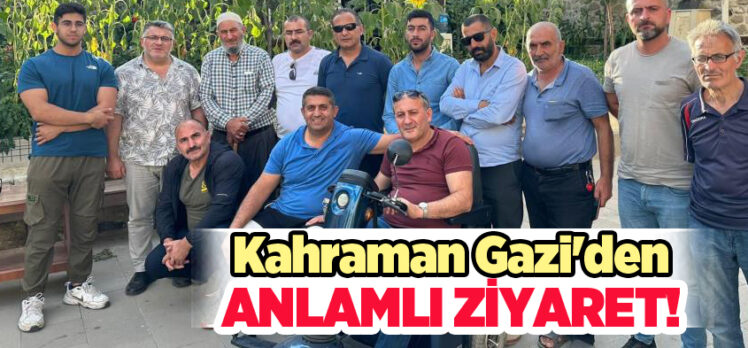 Erzurumlu Gazi Kutman,Türkiye Harp Malulü Gaziler Şehit Dul ve Yetimleri Derneğini ziyaret etti.