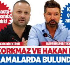 Erzurumspor FK – Manisaspor FK  maçının ardından iki takım teknik direktörü konuştu!.