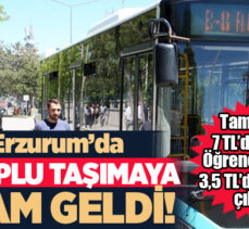 Erzurum’da bu günden itibaren geçerli olmak üzere toplu taşıma ücretlerine zam geldi.
