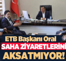 ETB Başkan’ı Hakan Oral saha ziyaretleri kapsamında Tortum’da bir dizi temaslarda bulundu.