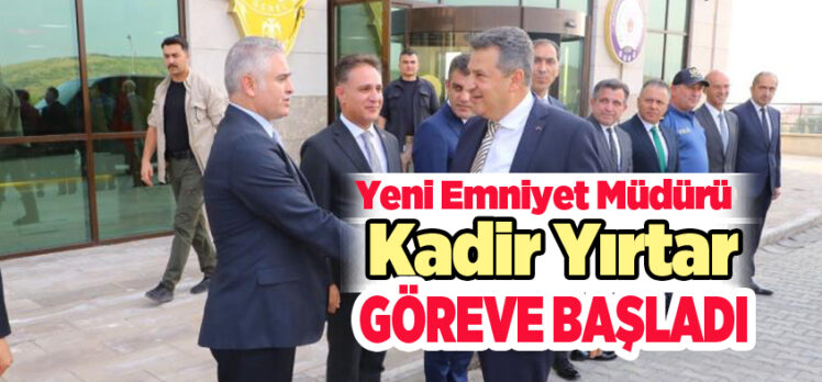 Cumhurbaşkanlığı Kararnamesi ile Erzurum’a atanan İl Emniyet Müdürü Kadir Yırtar, görevine başladı.
