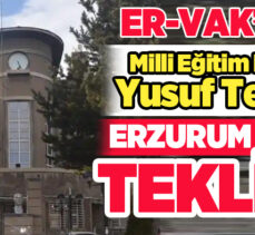 Başkan Erdal Güzel, Milli Eğitim Bakanı Yusuf Tekin’e, tarihi Erzurum Lisesiyle ilgili teklifte bulundu.