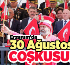 Erzurum’da 30 Ağustos Zafer Bayramı’nın 101. yıl dönümü çeşitli etkinliklerle kutlanıyor.