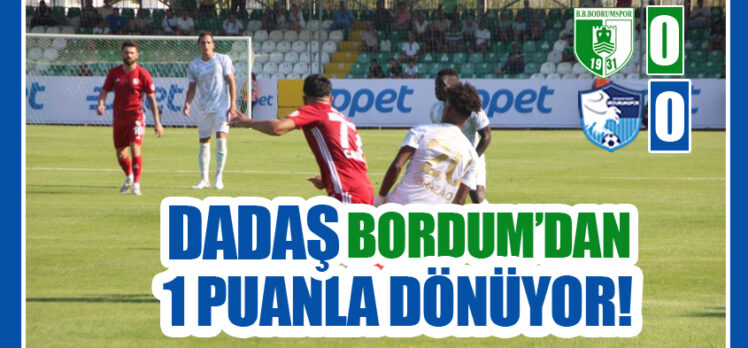 Erzurumspor FK ligin ikinci haftasında zorlu Bodrum deplasmanından bir puan alarak dönüyor!