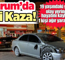 Erzurum’un Oltu İlçesi’nde meydana gelen trafik kazasında otomobil ile motosiklet çarpıştı!