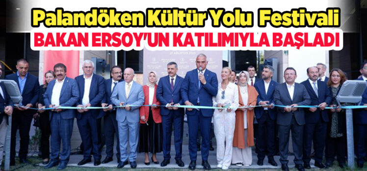 Kültür ve Turizm Bakanı Mehmet Nuri Ersoy, Kültür Yolu Festivali’nin açılışı için Erzurum’a geldi.