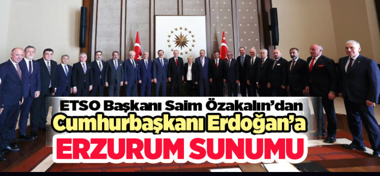 Türkiye Odalar ve Borsalar Birliği Yönetimi, Cumhurbaşkanı Recep Tayyip Erdoğan’ı ziyaret etti.