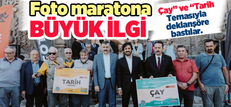 Foto Maraton Erzurum etkinliği, amatör ve profesyonel yüzlerce fotoğraf severin akınına uğradı.