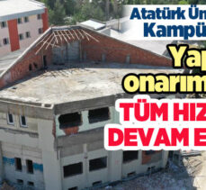 Atatürk Üniversitesi yerleşkesindeki yapım, onarım ve düzenleme çalışmaları devam ediyor.