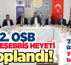 Erzurum (2. OSB) Müteşebbis Heyeti, Vali Mustafa Çiftçi başkanlığında toplandı.