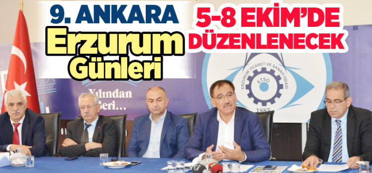 Erzurum Günleri, bu yıl Ankara Altınpark Anfa Fuar ve Gösteri Merkezi’nde düzenlenecek.