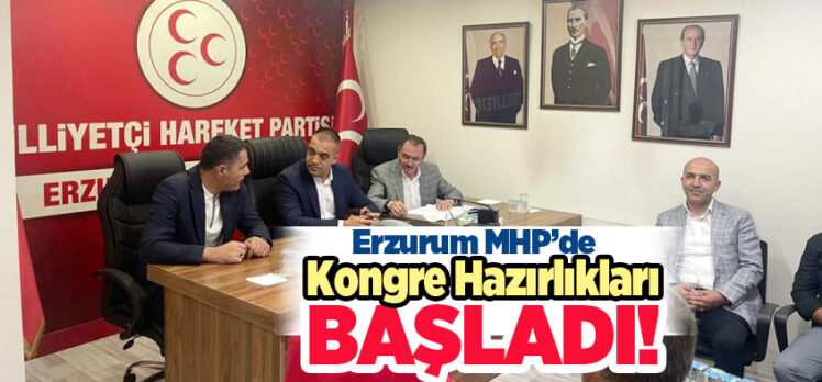 Milliyetçi Hareket Partisi (MHP) Erzurum İl Başkanlığı kongresi için geri sayım başladı.