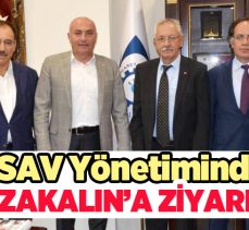 ESAV Başkanı Veysel Karani Aksungur, ETSO Yönetim Kurulu Başkanı Saim Özakalın’ı ziyaret etti