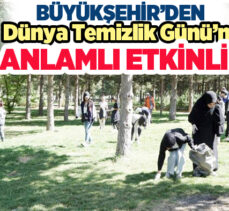 Erzurum Büyükşehir Belediyesi, çevre gönüllüleriyle birlikte mesire alanlarını temizledi.
