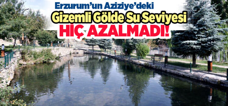 Erzurum’un Aziziye İlçesi Söğütlü Mahallesi’nde yer alan Balıklı Göl, gizemiyle ilgi odağı oldu..