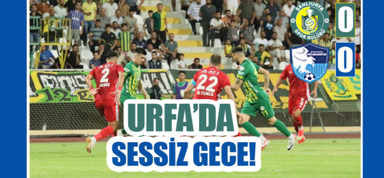 Erzurumspor FK 4. hafta maçında çıktığı Şanlıurfa deplasmanından 1 puanla dönüyor!..