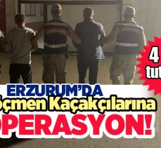 Erzurum’un Karayazı İlçesi’nde, göçmen kaçakçılığı yaptıkları iddiasıyla 4 şüpheli tutuklandı..