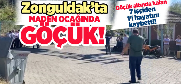 Zonguldak’ın Ereğli ilçesinde bir maden ocağında göçük meydana geldi. 1 Kişi hayatını kaybetti!