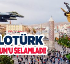 SOLOTÜRK, Cumhuriyet’in 100. yılı dolayısıyla Erzurum semalarında gösteri uçuşu yaptı.