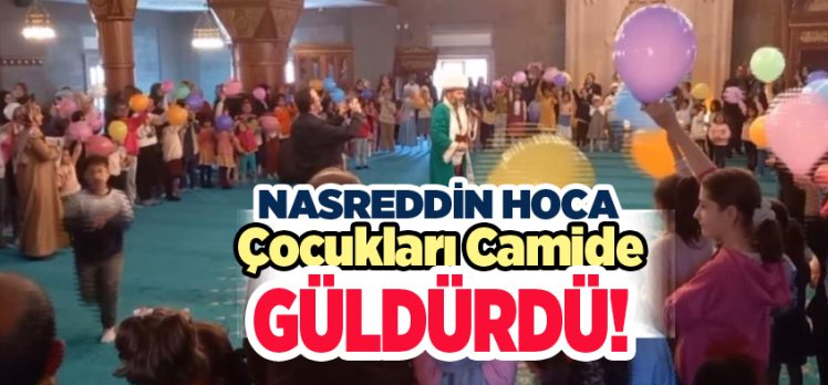 Müderris Ahmet Efendi Camisi’nde “Nasreddin Hoca Erzurum’da” temalı çocuk şenliği düzenlendi.
