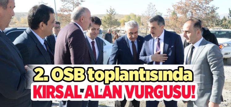 Erzurum 2. Organize Sanayi Bölgesi Müteşebbis Heyeti, Vali Mustafa Çiftçi başkanlığında toplandı.