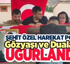 Şehit Polis Ertuğrul Kırık memleketi Erzurum’da gözyaşları ile son yolculuğuna uğurlandı.