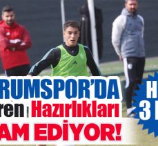 Erzurumspor FK, hafta sonu karşılaşacağı Ankara Keçiören maçı hazırlıklarını devam ettiriyor.