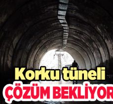 Seyitefendi köyü sakinlerinin sıkça kullandığı tünel her yağıştan sonra köylülere tehlike saçıyor