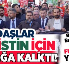Binlerce Erzurumlu Cuma Namazı sonrası” Özgür Kudüs” için protesto yürüyüşü yaptı!..