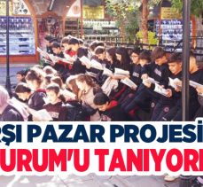 Erzurum Sabancı Ortaokulu öğrencileri Çarşı Pazar Projesiyle Erzurum’u Tanıyorlar..
