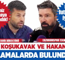 Erzurumspor FK – Boluspor maçının ardından iki takımın teknik adamı açıklamalarda bulundu.