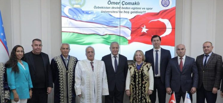 Atatürk Üniversitesi Rektörü Prof. Dr. Ömer Çomaklı bir heyet ile Özbekistan’a gitti.